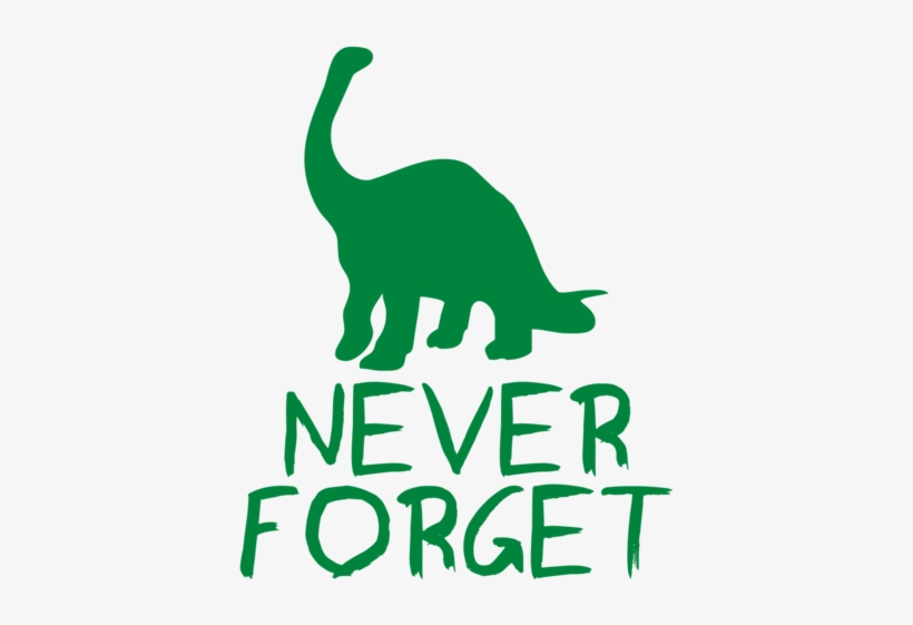 Never Forget The Dinosaurs, transparent png #3916405