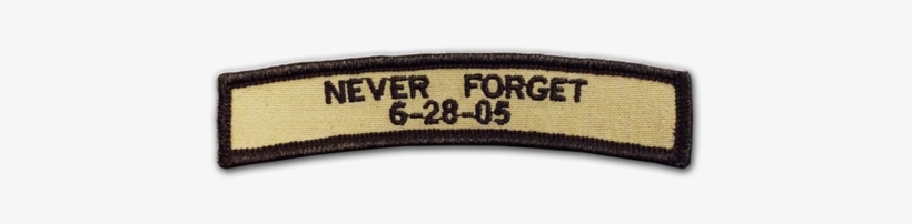 Never Forget 6 28 05 Patch - Label, transparent png #3916620