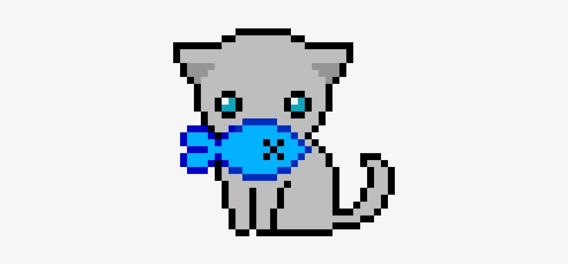 Gray Cat - Cute Cat Pixel Art, transparent png #3916859