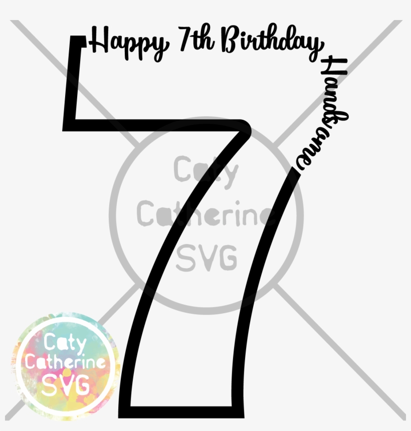 Banner Transparent Seven Years Old - Birthday, transparent png #3916883