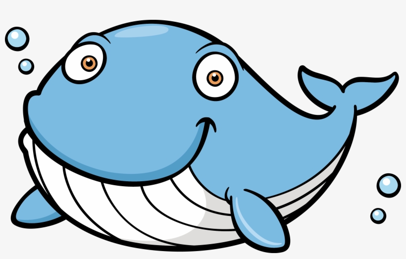 Blue Whale Clip Art - Whale Fish Cartoon Png, transparent png #3916884