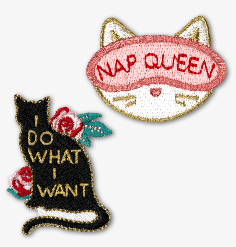 Sassy Cats Patches - Embroidery, transparent png #3916938