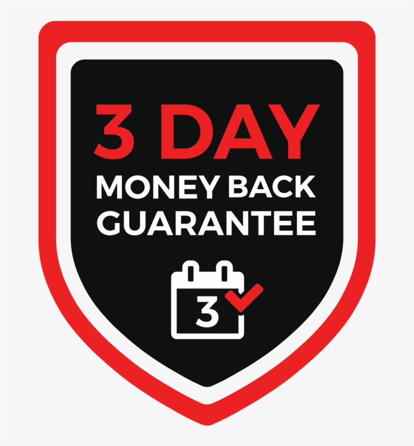 3 Day Money Back Guarantee - 1 Free Oil Change Png, transparent png #3916941