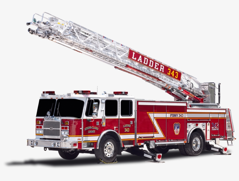 Manueverable And Capable - Fire Truck Aerial Ladder, transparent png #3917348
