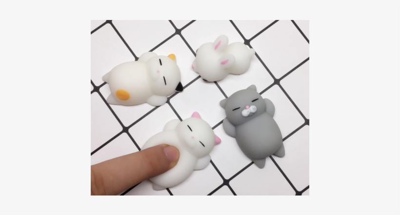 White Cat Pink Cat Three Cat Gray Cat Lucky Cat Pussy - Baby Toys, transparent png #3917410