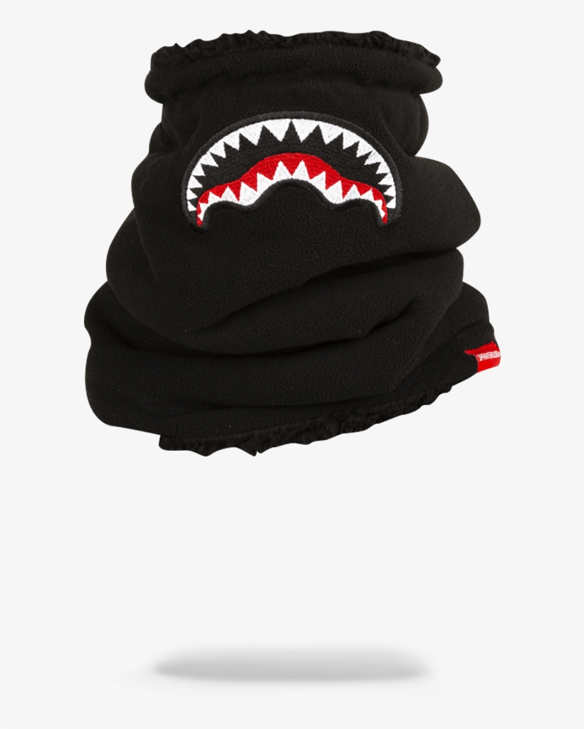 Sprayground Shark Mouth Neck Warmer - Camo Shark Ski Mask, transparent png #3918187