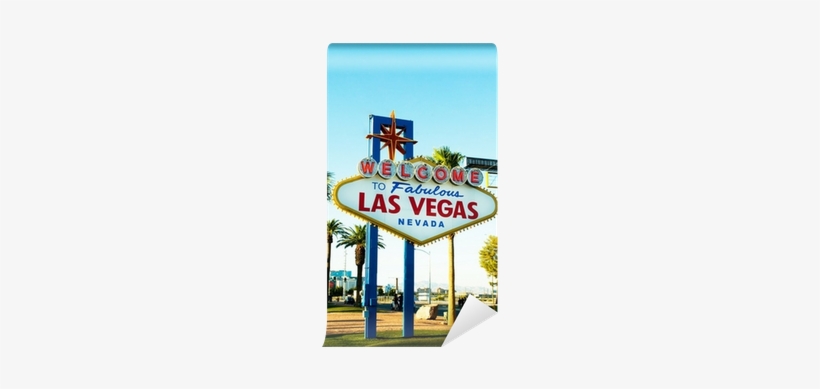 Famous Las Vegas Sign On Bright Sunny Day Wall Mural - Welcome To Las Vegas, transparent png #3918315
