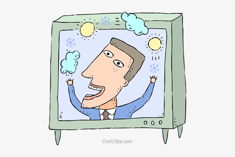 Weather Man Reporting A Sunny Day Royalty Free Vector - Illustration, transparent png #3918378