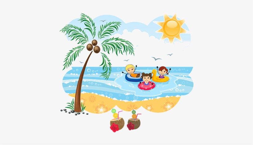 This Picture Shows The Sunny Day - Summer Beach Clip Art, transparent png #3918821