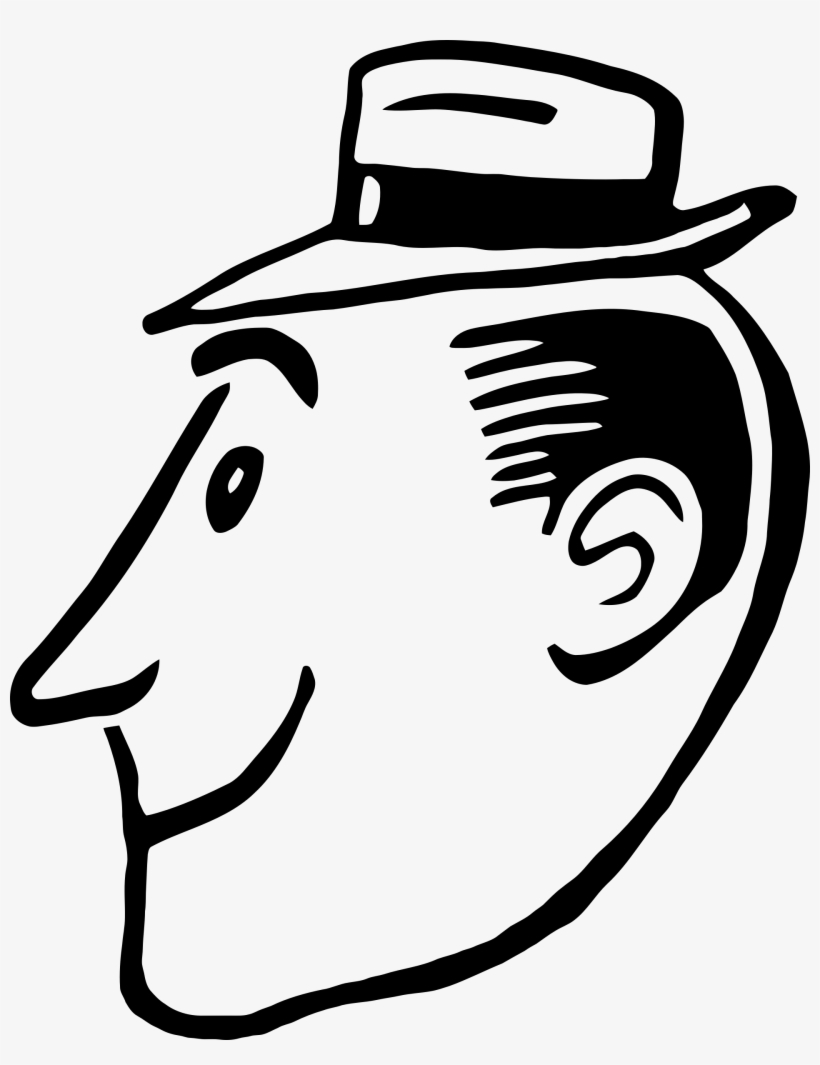 This Free Icons Png Design Of Simple Male Profile 3, transparent png #3919103