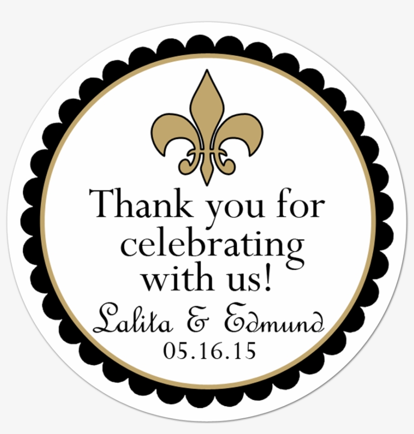 Fleur De Lis Personalized Sticker - Sticker, transparent png #3919225