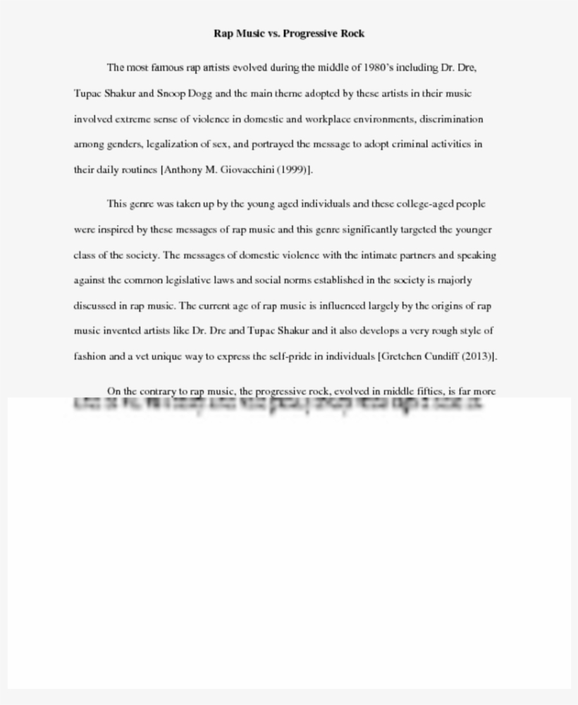 Rap Music Vs - Descriptive Essay Examples, transparent png #3919659