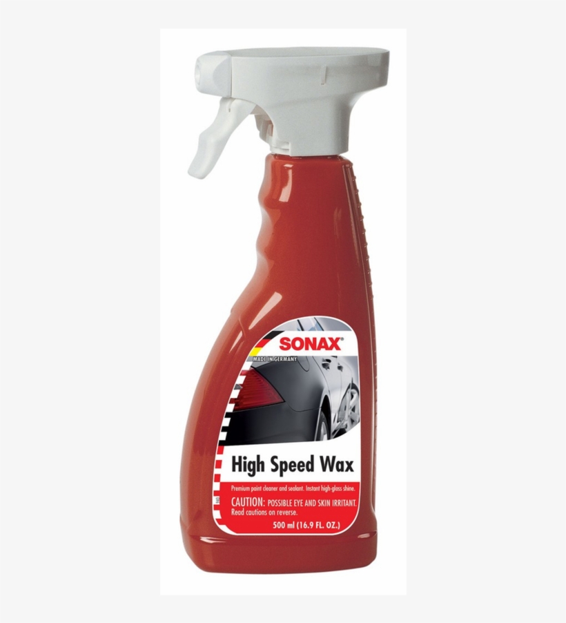 Sonax High Speed Wax 500 Ml - Sonax High Speed Spray Wax 16.9 Oz, transparent png #3919928