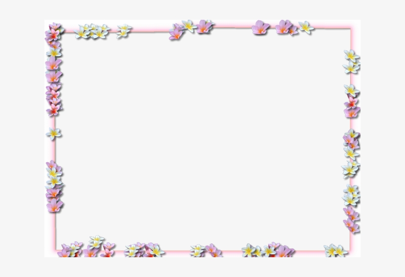 Flowers Borders Png Transparent Images - Frame Flower Border Png, transparent png #3919987