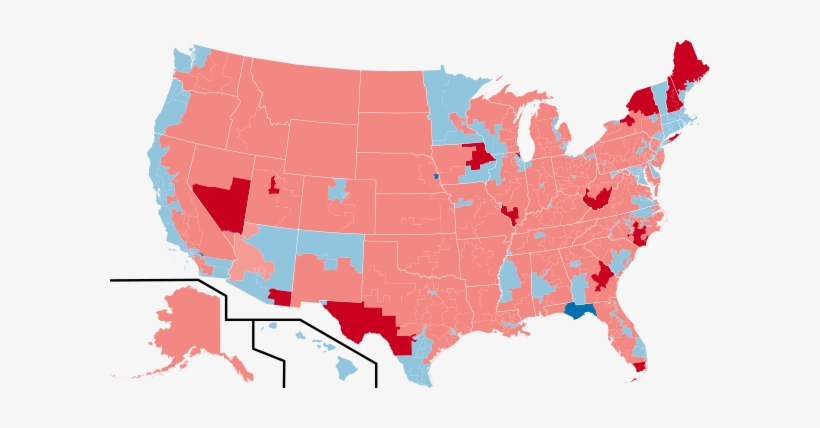 Deep Red Of The Us Mexico Border, As Well As Iowa, - Trump Electoral Map, transparent png #3920558