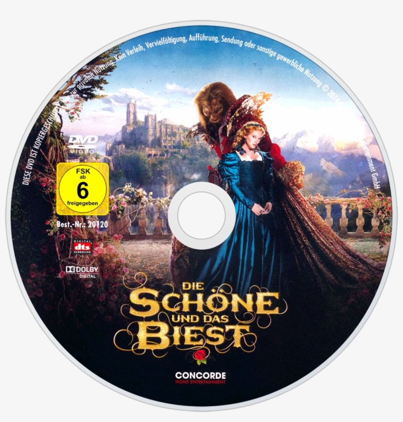 Beauty And The Beast Dvd Disc Image - Beauty And The Beast 2017 Disc, transparent png #3921328
