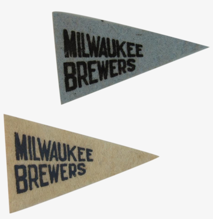 2 1950s Mlb Mini Felt Pennants American Nut & Chocolate - Label, transparent png #3921437