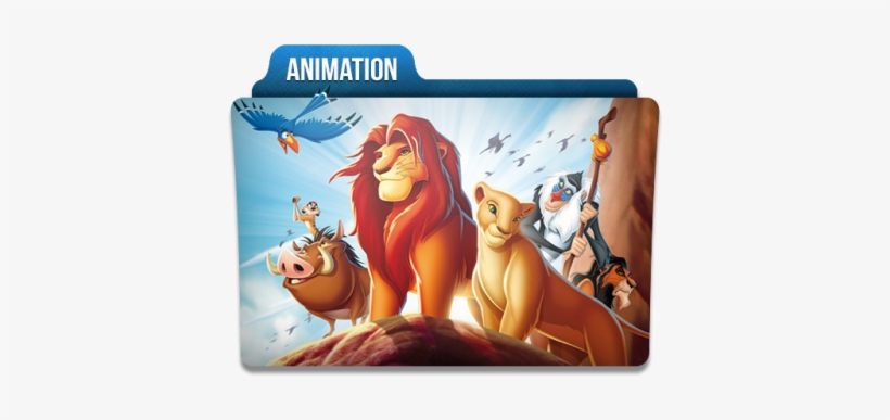 Animation Folder Icon Png - Lion King Cartoon Simba Nala Timon, transparent png #3921843