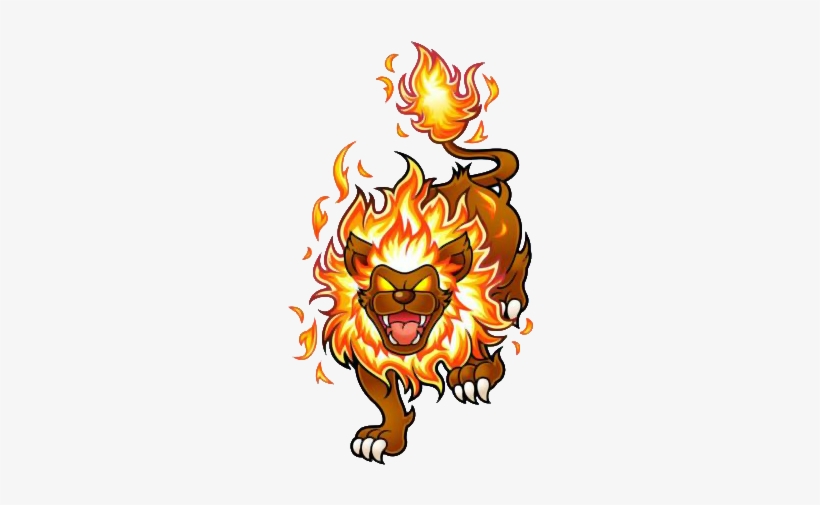 Kirby Fire Lion Lion With Fire Png Free Transparent Png Download Pngkey