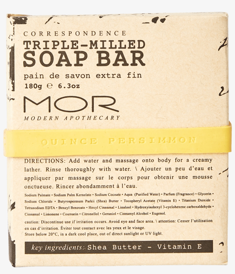 Coso03 Quince Persimmon Triple Milled Soap Box - Mor Correspondence Triple Milled Soap Bar (pepperberry, transparent png #3922064
