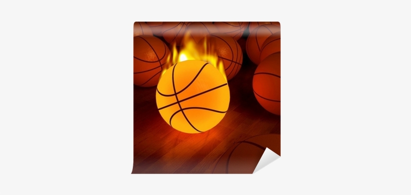 Basketballs On Fire, transparent png #3922116