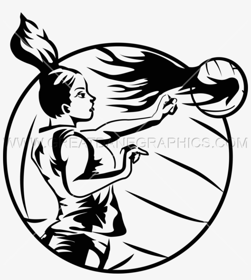 Volleyball On Fire Coloring Pages - Volleyball On Fire Png, transparent png #3922169