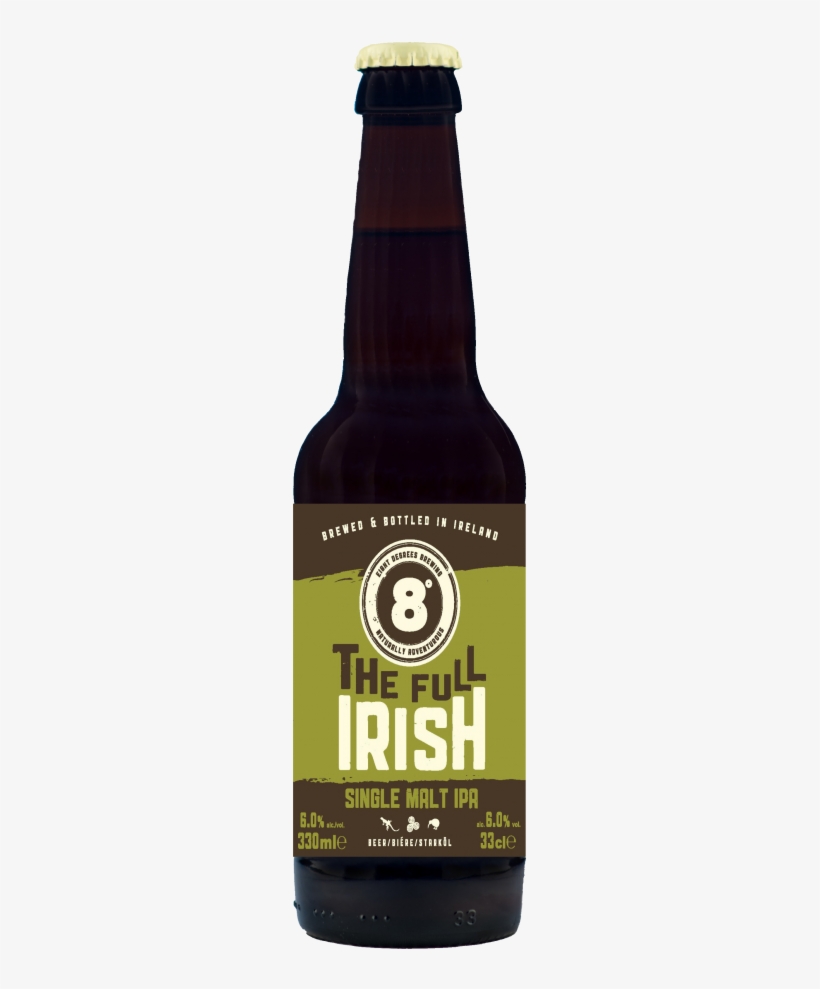 Eight Degrees Brewing - 8 Degrees Eight Degrees The Full Irish Beer 330ml, transparent png #3922309