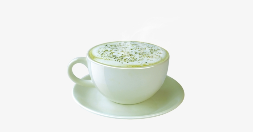 Hot Green Tea Latte - Green Tea Latte Png, transparent png #3922375