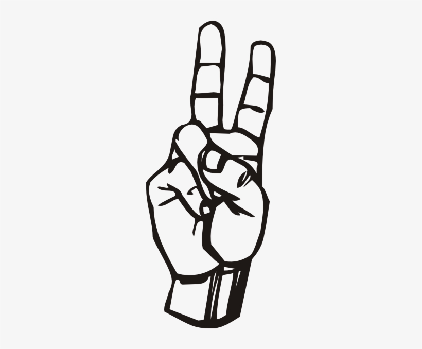 Letter V In Sign Language Free Transparent PNG Download PNGkey
