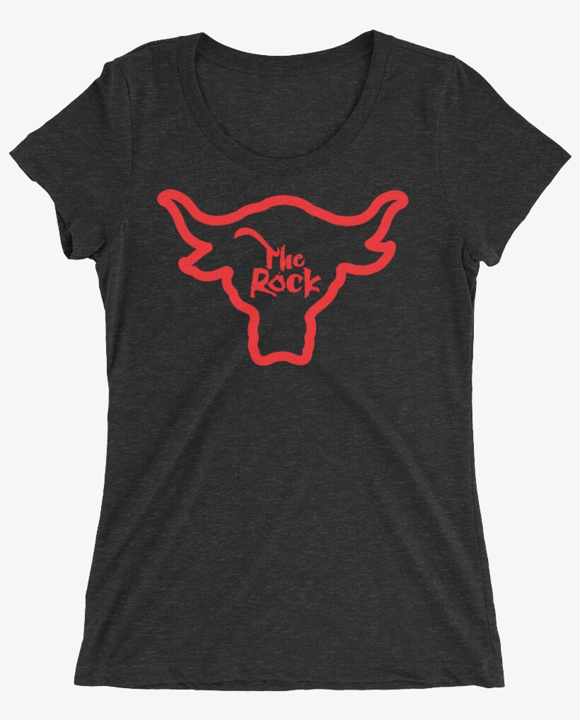 The Rock "bull Logo" Tri Blend Women's T Shirt - Wwe The Rock Bull Logo, transparent png #3922554