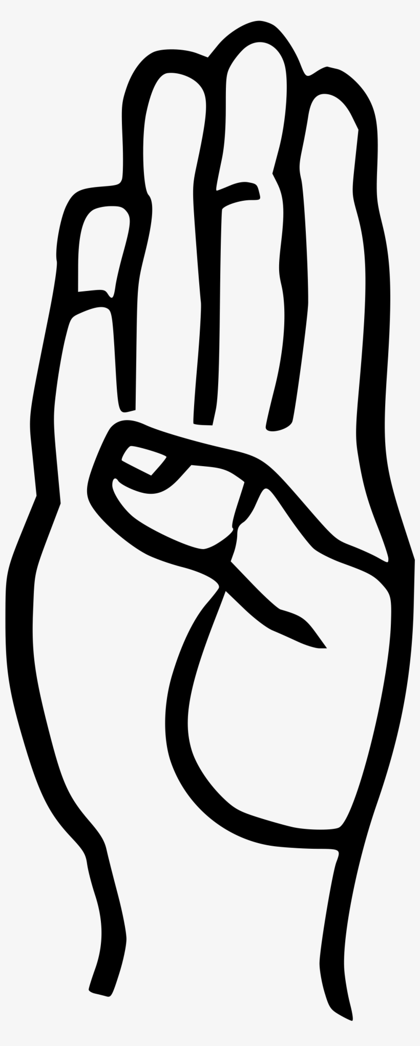 Open - Hand Signals For Choir Directing, transparent png #3922558