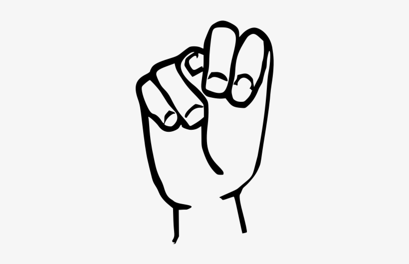 Sign Language N - American Sign Language N, transparent png #3922589