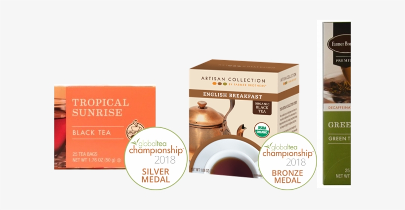Farmer Brothers' Hot Teas Win Three Medals At Gtc - Farmer Brothers Tropical Sunrise Black Tea, 25 Bags, transparent png #3922611