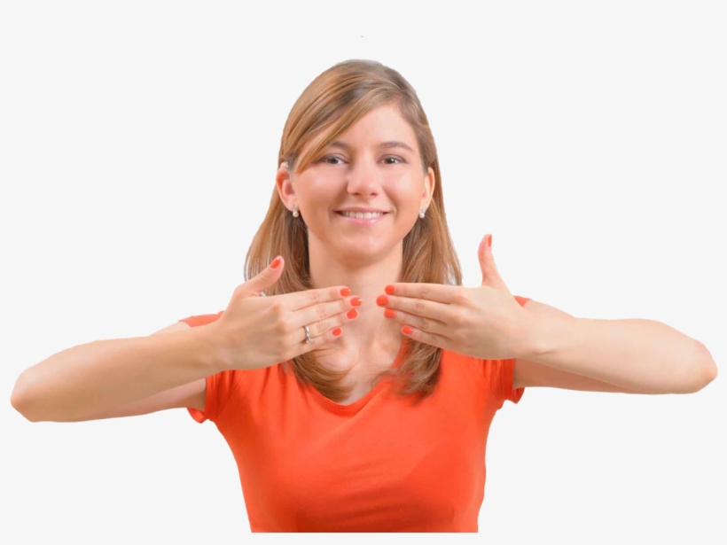 For The Deaf, Hard Of Hearing And Hearing Communities - Person Doing Sign Language, transparent png #3922909