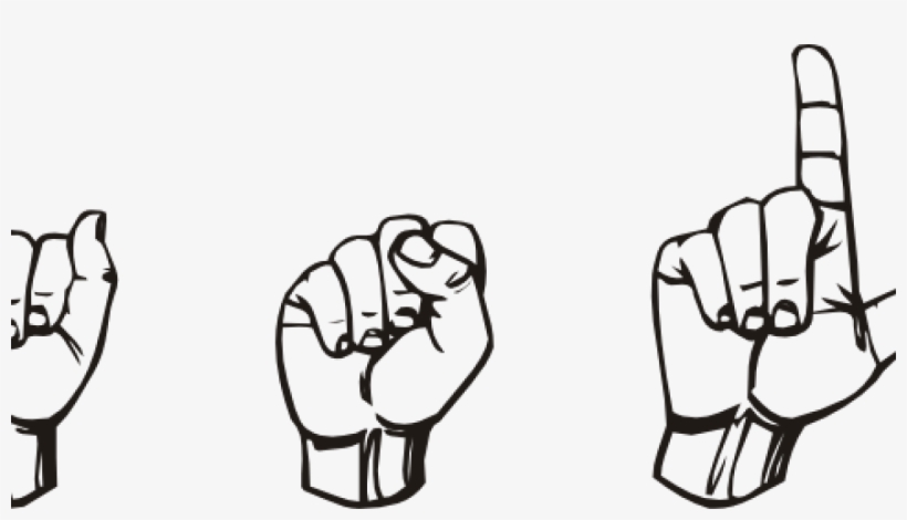 American Sign Language Hands, transparent png #3923439