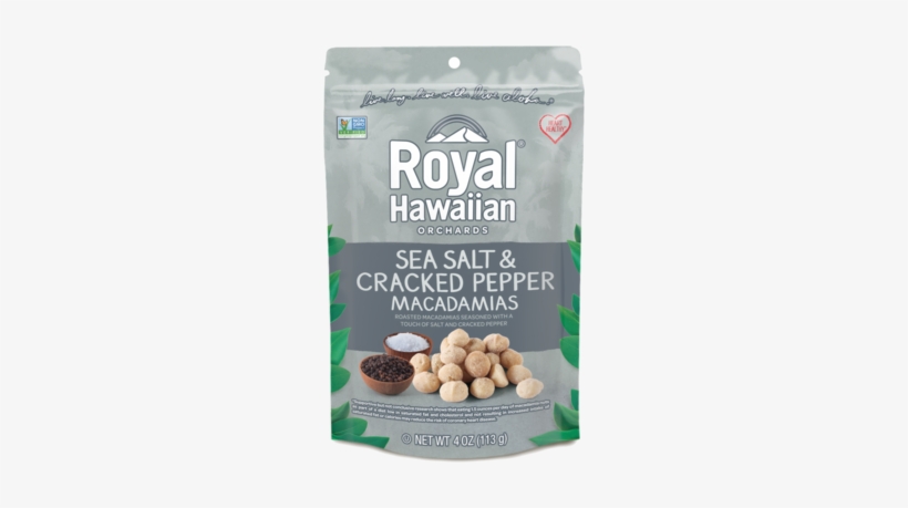 Sea Salt And Cracked Pepper Macadamia Nuts - Sea Salt And Cracked Pepper Macadamias, transparent png #3924253