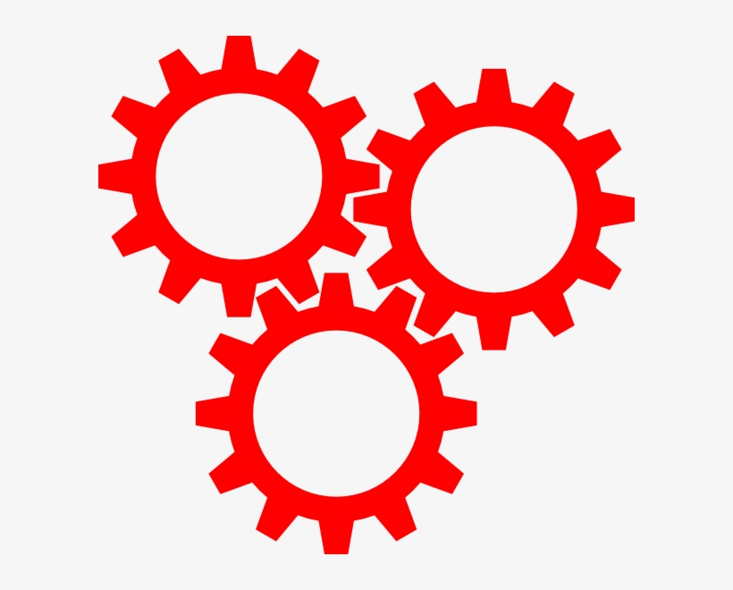 Gears Inter Lock Clip Art - 5 Gears, transparent png #3924391