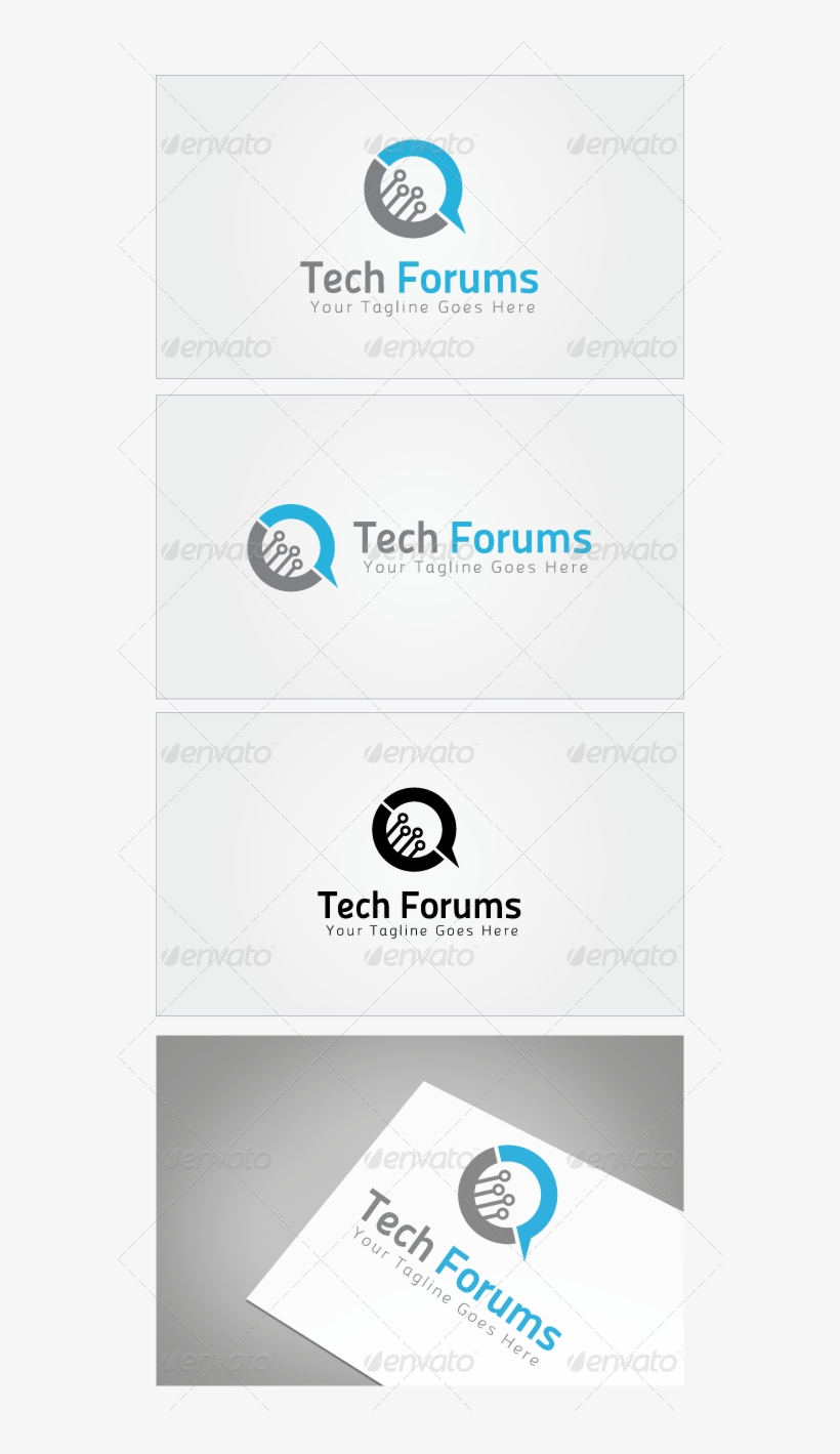 Tech Forums Logo Template - Logo, transparent png #3924392
