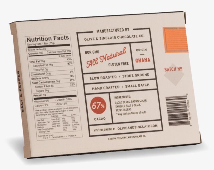 Salt & Pepper Chocolate Bar, transparent png #3924393