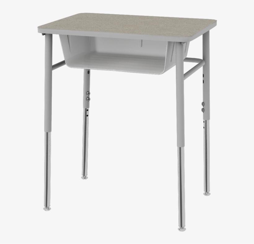 Four Leg Rectangle Trapezoid - Student Desk, transparent png #3925110