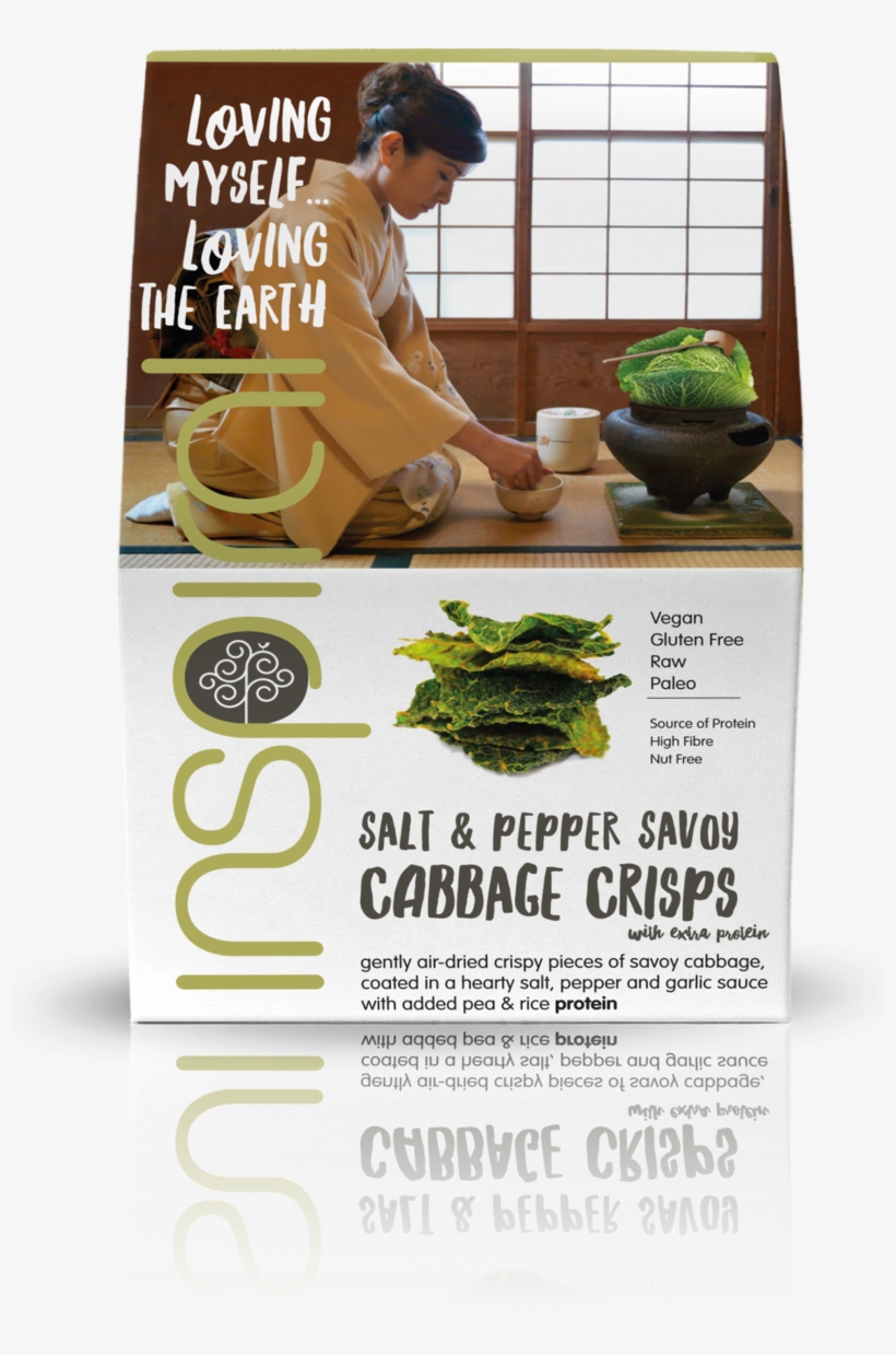 Inspiral Organic Sweet Chilli Black Kale Crisps 40g, transparent png #3925340