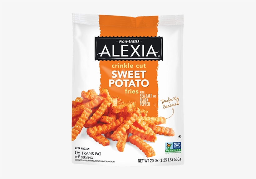 Crinkle Cut Sweet Potato Fries With Sea Salt & Black - Crinkle Cut Sweet Potato Fries, transparent png #3925369