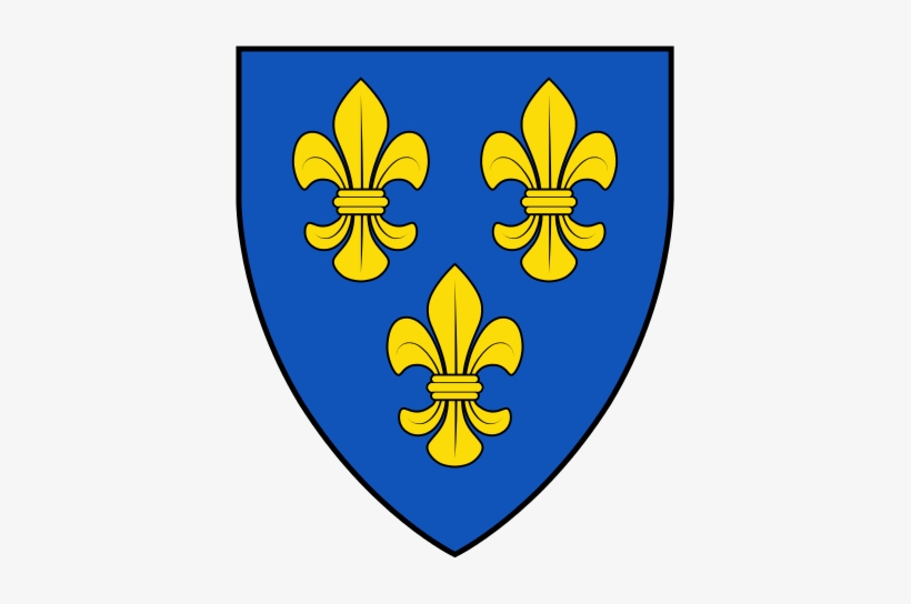 Fleur De Lis Shield Logo - Ile De France Wappen, transparent png #3926466