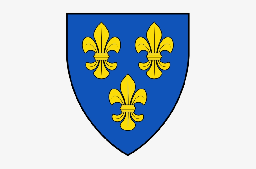 Fleur De Lis Shield Logo - Ile De France Wappen, transparent png #3926466