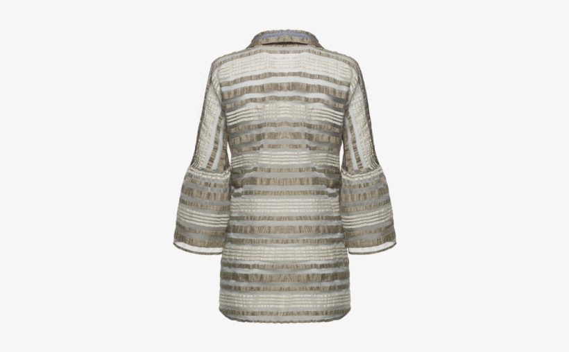 Yarn Dyed Stripe Blouse - Woolen, transparent png #3926575