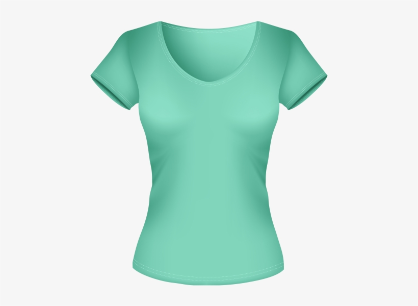 Free Png Female Green Shirt Png Images Transparent - Blouse, transparent png #3926624