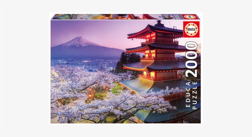 Educa Mount Fuji 2000 Pc Jigsaw Puzzle Japan, transparent png #3927820