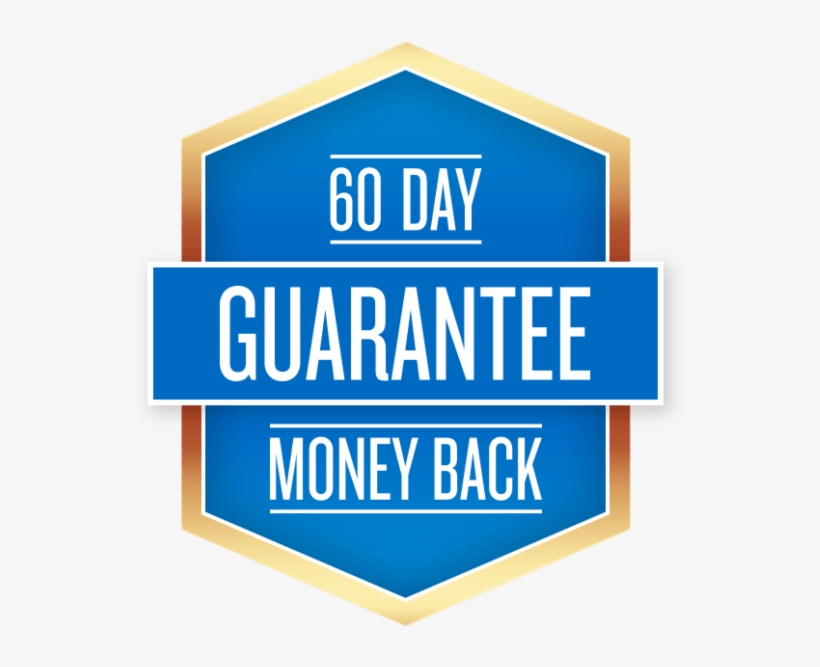 60 Day Guarantee - 60 Days Money Back Guarantee, transparent png #3927928