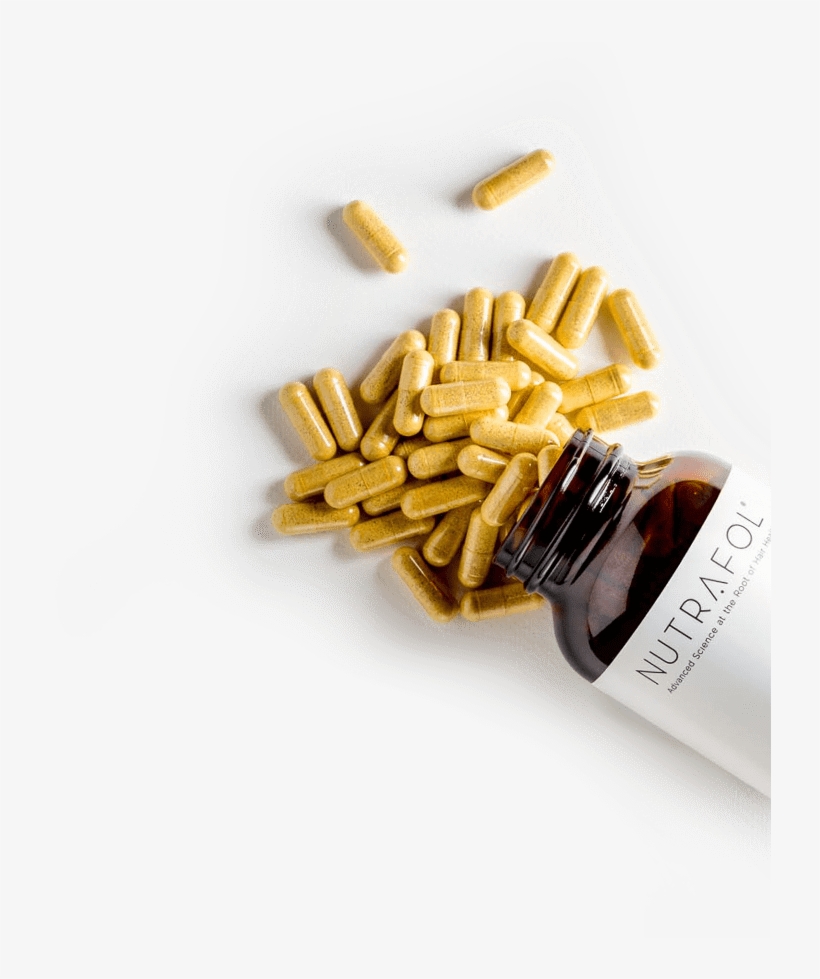 Open Bottle Of Nutrafol Spilled - Bottle, transparent png #3927984