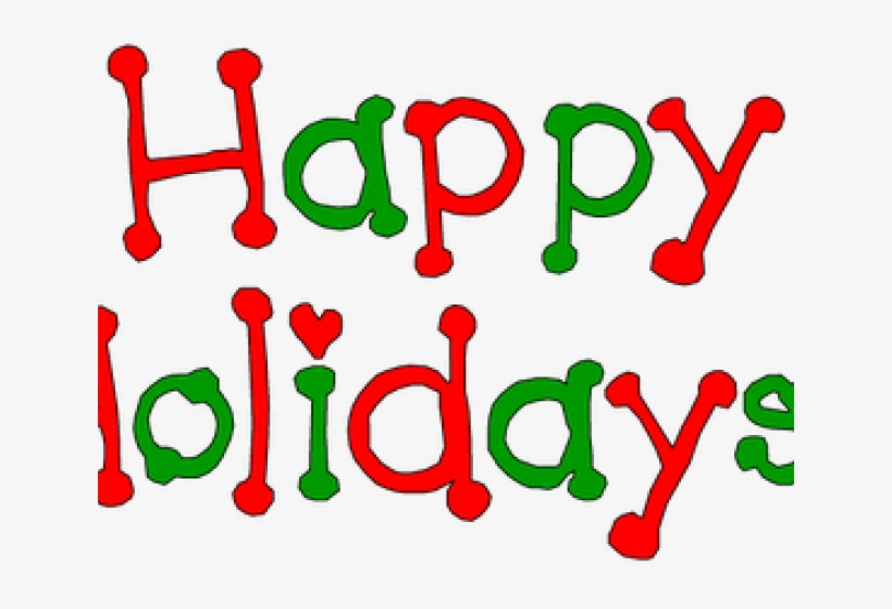 Holydays Clipart December - Wish You Happy Holidays Png, transparent png #3928151